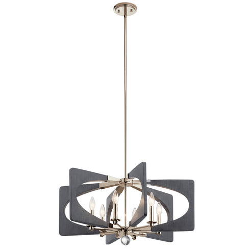 Kichler 6 Light Chandelier Pendant Model: 44360DWG