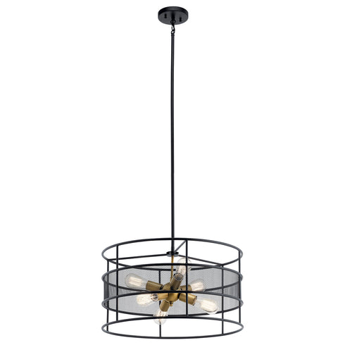 Kichler 6 Light Pendant Model: 43594BK