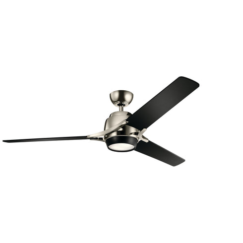 Kichler 60 Inch Zeus Fan in Polished Nickel Finish Model: 300060PN