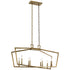 Kichler Abbotswell 8 Light Linear Chandelier Model: 43494BK