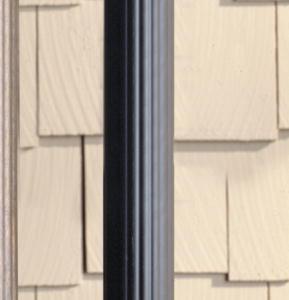 Kichler Accessory Outdoor Fluted Post in Black Finish Model: 9595BK