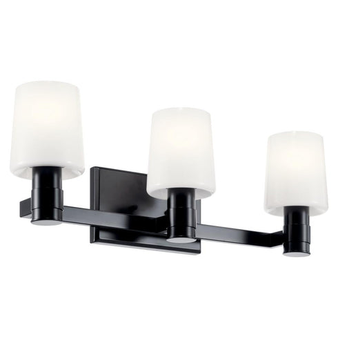 Kichler Adani Vanity 3 Light in Black Finish Model: 55176BK