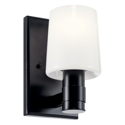 Kichler Adani Wall Sconce 1 Light in Black Finish Model: 55174BK