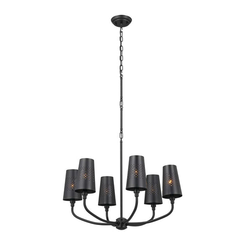 Kichler Adeena 6 Light Chandelier Model: 52508BK