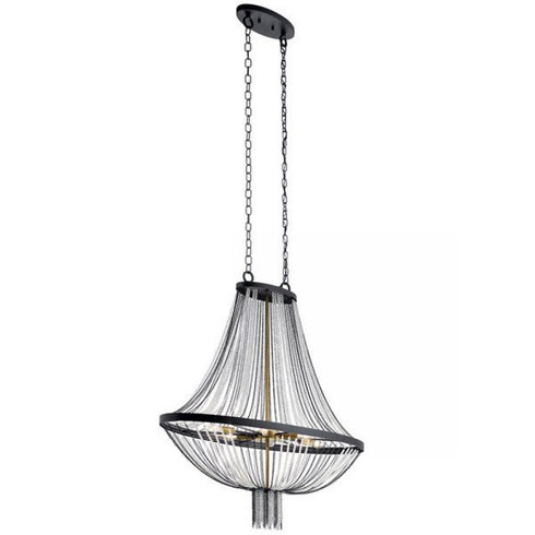 Kichler Alexia 6 Light Foyer Chandelier Model: 52048BKT