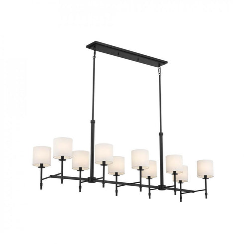 Kichler Ali 10 Light Linear Chandelier Model: 52503BNB