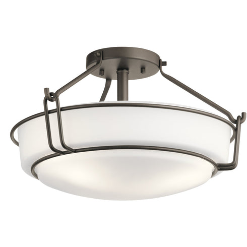 Kichler Alkire 3 Light Semi Flush Model: 44085NI