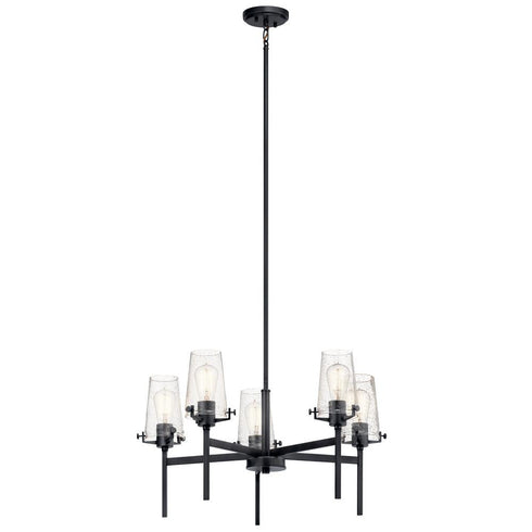 Kichler Alton 27 Inch 5 Light Chandelier Chrome Model: 43694BK