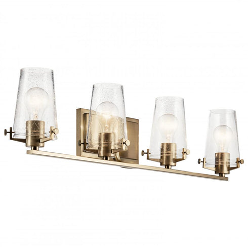 Kichler Alton 4 Light Vanity Light Champagne Bronze Model: 45298CPZ