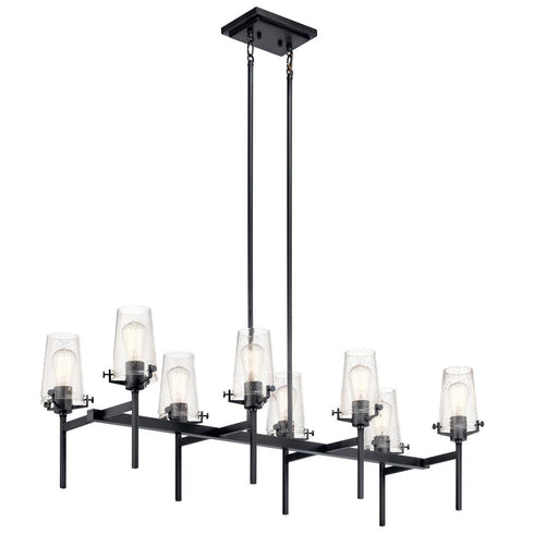 Kichler Alton 46 Inch 8 Light Linear Chandelier Model: 43696BK