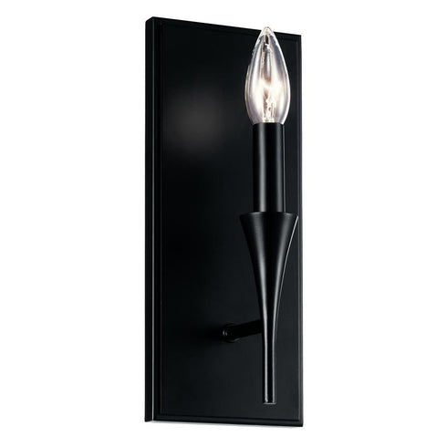 Kichler Alvaro Wall Sconce 1 Light in Black Finish Model: 52694BK