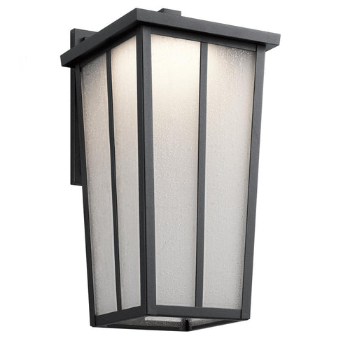 Kichler Amber Valley 1 Light LED Outdoor Wall Model: 49624BKTLED