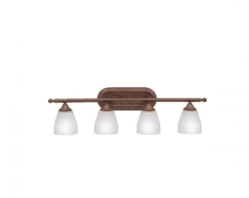 Kichler Ansonia 31.25 Inch 4 Light Vanity Light with Satin Etched Glass in Chrome Model: 5449CH
