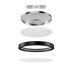 Kichler Ara 9 in. Flush Mount 3000KBK in Black Finish Model: 53009BK30