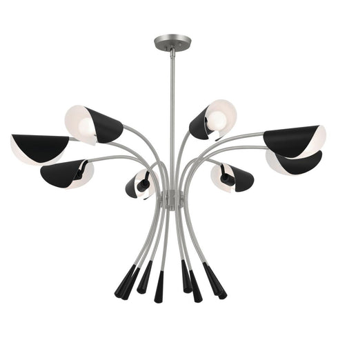 Kichler Arcus Chandelier 8 Light in Champagne Bronze Finish Model: 52560CPZWH