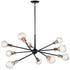 Kichler Armstrong 10 Light Chandelier Model: 43119BK