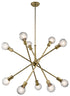 Kichler Armstrong 10 Light Chandelier Model: 43119BK