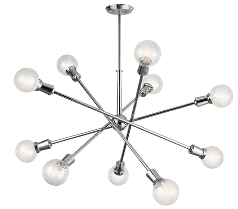 Kichler Armstrong 10 Light Chandelier Model: 43119BK