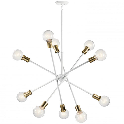 Kichler Armstrong 10 Light Chandelier Model: 43119WH