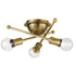 Kichler Armstrong 3 Light Flush Mount Model: 43196NBR