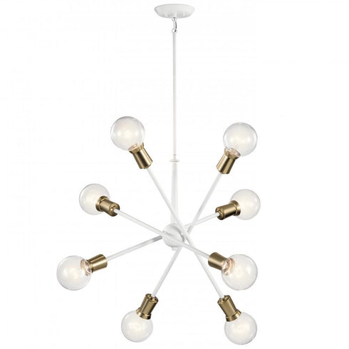 Kichler Armstrong 8 Light Chandelier Model: 43118WH