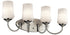 Kichler Aubrey 4 Light Bath Model: 45571NI