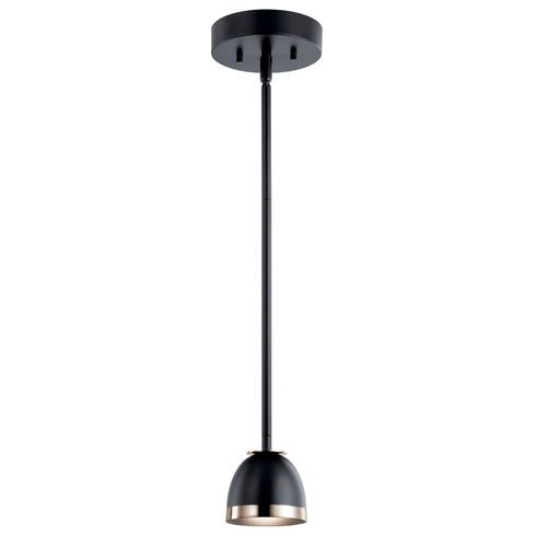 Kichler Baland™ 4 Inch 1 Light Mini Pendant Model: 52419BKLED
