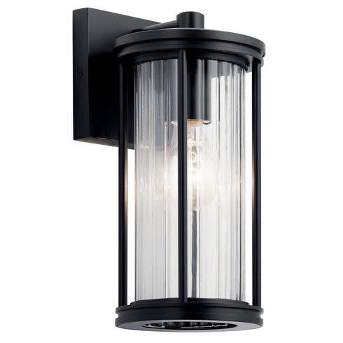 Kichler Barras 1 Light Outdoor Wall Model: 59022BK