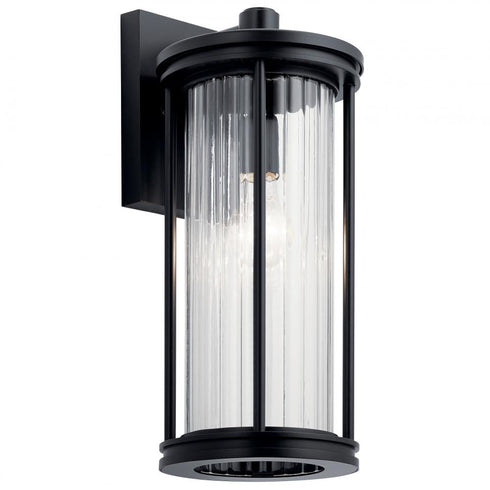Kichler Barras 1 Light Outdoor Wall Model: 59023BK