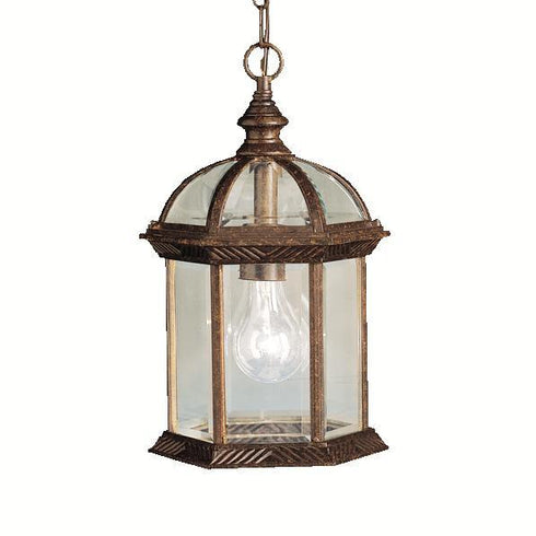Kichler Barrie 1 Light Outdoor Pendant Model: 9835BK