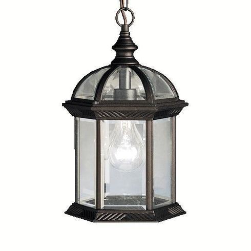 Kichler Barrie 1 Light Outdoor Pendant Model: 9835BK