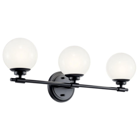 Kichler Benno Vanity 3 Light in Black Finish Model: 55172BK