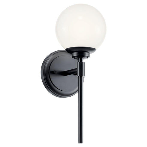 Kichler Benno Wall Sconce 1 Light in Black Finish Model: 55170BK