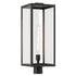 Kichler Branner Outdoor Post Light 1 Light in Black Textured Finish Model: 59115BKT