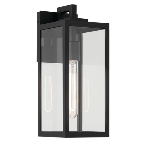 Kichler Branner Outdoor Wall 1 Light in Black Textured Finish Model: 59111BKT