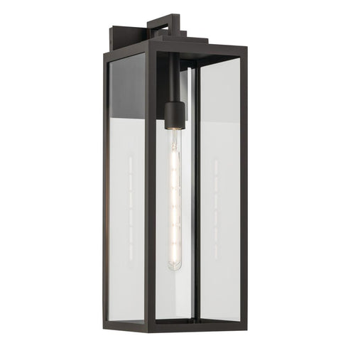 Kichler Branner Outdoor Wall 1 Light in Black Textured Finish Model: 59113BKT