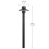 Kichler Brass Small Hat Brass 3 inch in Black Brass Finish Model: 15506BKB