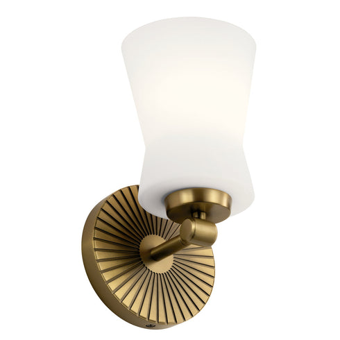 Kichler Brianne™ 9.5 Inch 1 Light Wall Sconce Model: 55115BNB