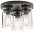 Kichler Brinley 3 Light Flush Mount Model: 42891NI