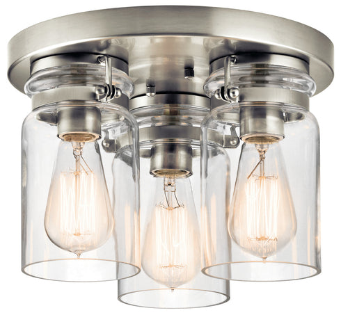 Kichler Brinley 3 Light Flush Mount Model: 42891NI