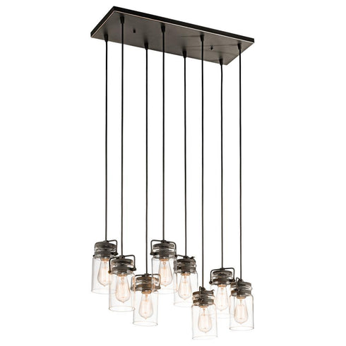 Kichler Brinley 8 Light Linear Chandelier Model: 42890NI