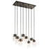 Kichler Brinley 8 Light Linear Chandelier Model: 42890NI