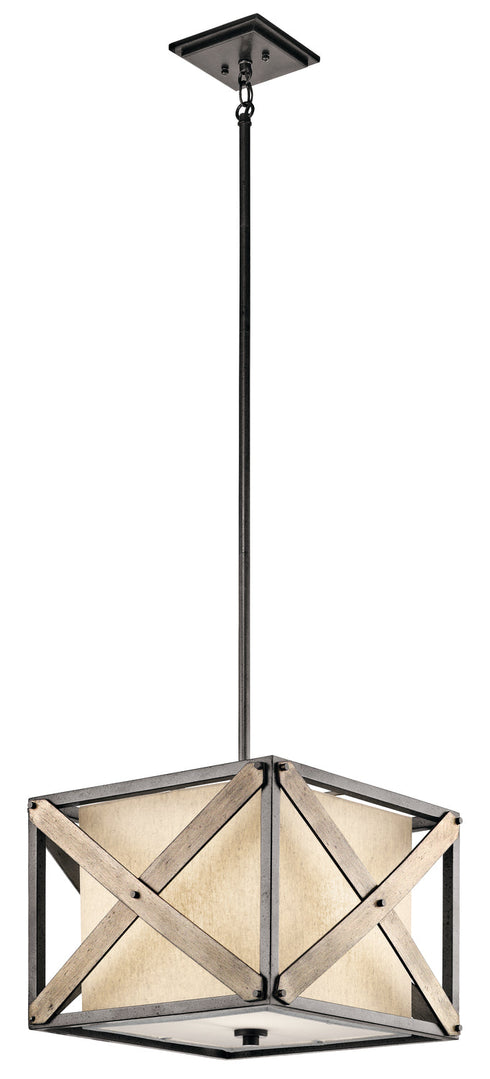 Kichler Cahoon 1 Light Pendant Semi Flush Model: 43775AVI