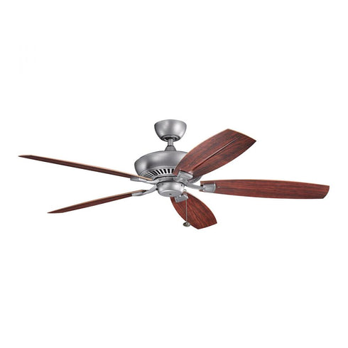 Kichler Canfield XL Patio 60 Inch Fan Weathered Steel in Weathered Steel Powder Coat Finish Model: 310193WSP