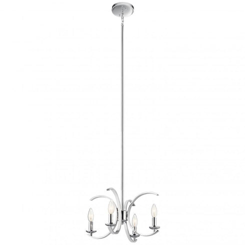 Kichler Cassadee 4 Light Pendan Semi Flush Model: 52119BK