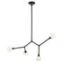 Kichler Cassius Chandelier Large 4 Light in Black Finish Model: 52762BK