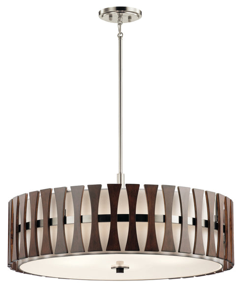Kichler Cirus 5 Light Pendant Semi Flush Model: 43754AUB