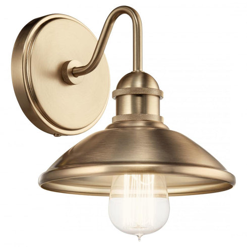 Kichler Clyde 1 Light Wall Sconce Champagne Bronze Model: 45943CPZ