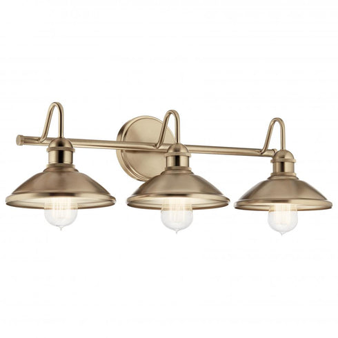 Kichler Clyde 3 Light Vanity Light Champagne Bronze Model: 45945CPZ