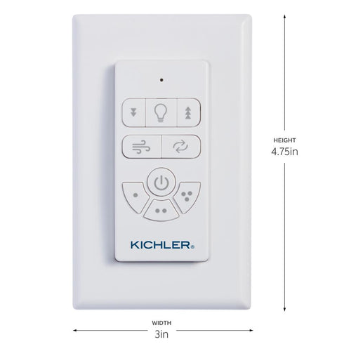 Kichler Controls AC Standard Full Function Handheld Remote Control in White Finish Model: 370135